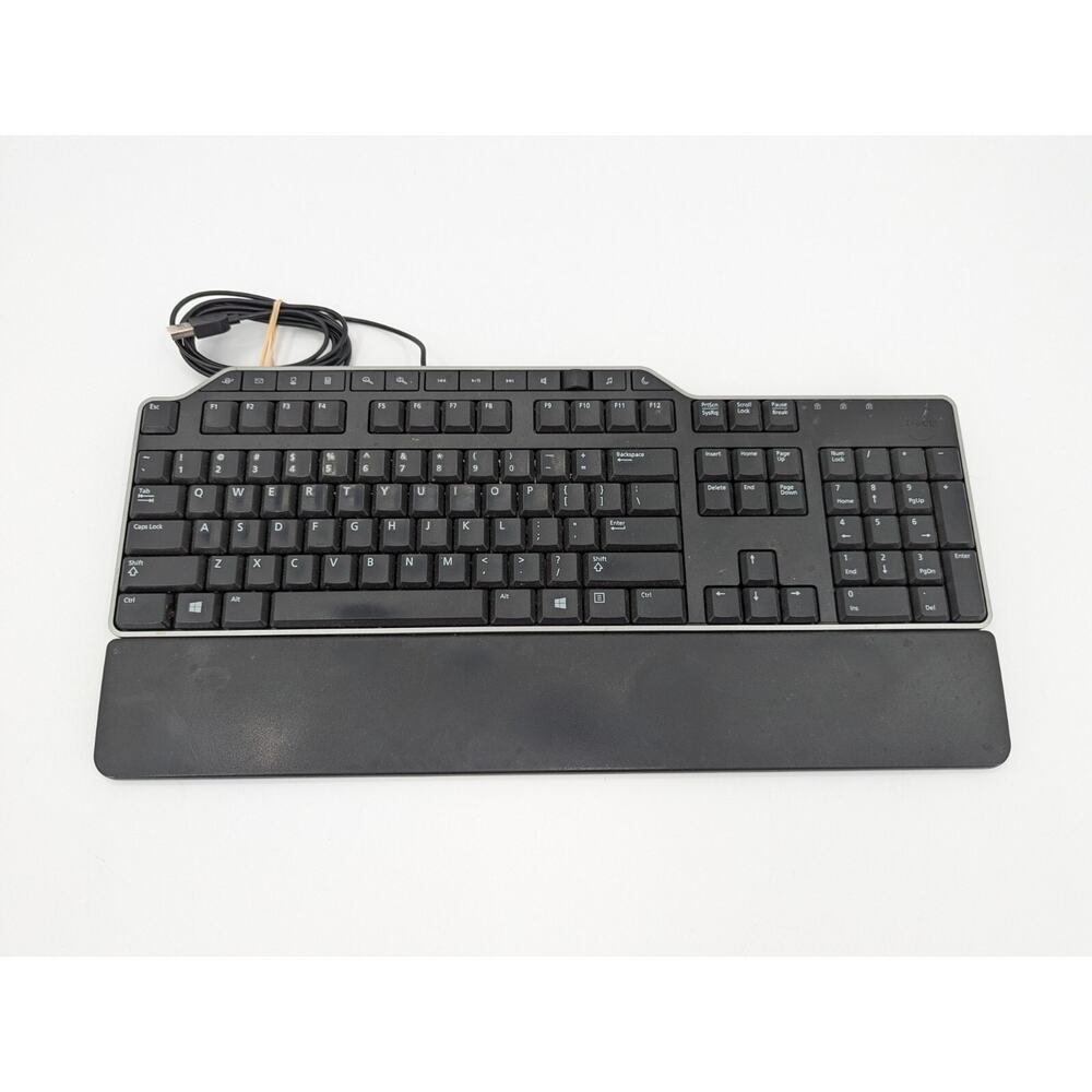 Dell KB522P Business Multimedia Keyboard - Black w/ Palm Rest & 2 USB Ports